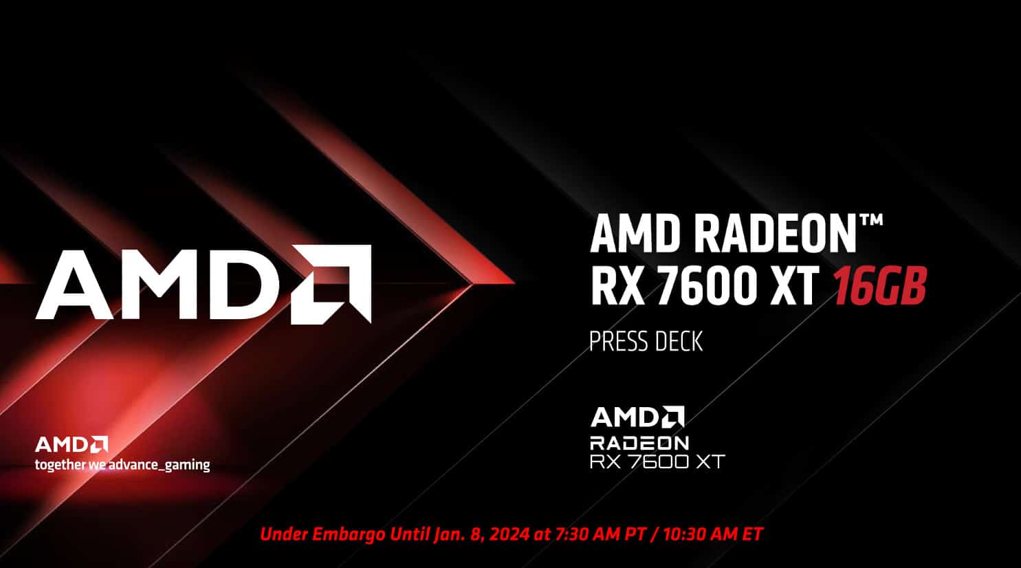 Lancement de la Radeon RX 7600 XT