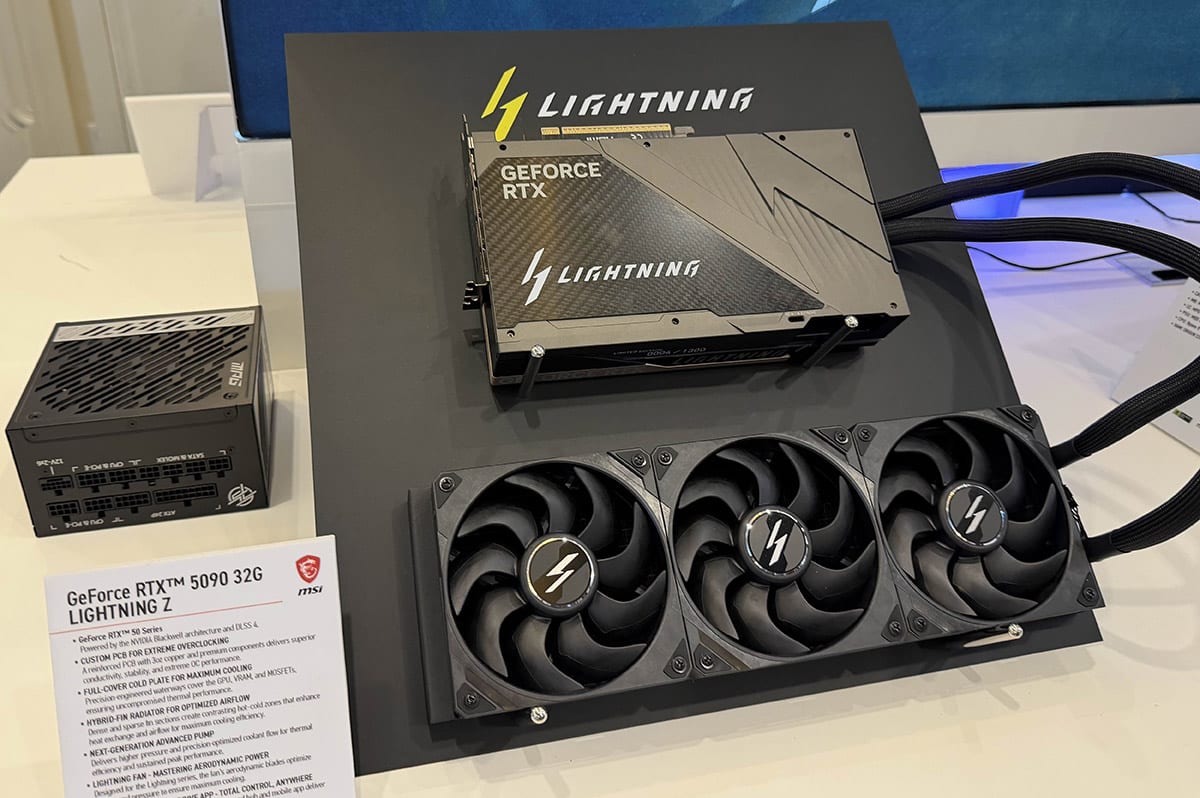CES 2026] We unveil the MSI RTX 5090 Lightning Z - Overclocking.com EN