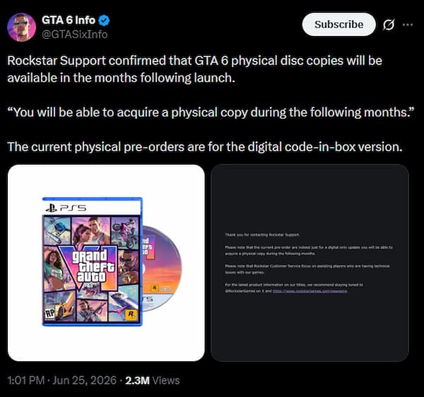 GTA 6 disk