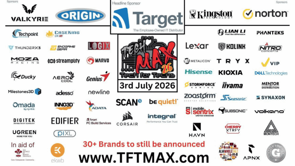 TechMAX 2026 sponsors and vendors attending the UK tech event