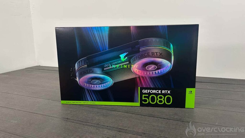 AORUS RTX 5080 Infinity emballage